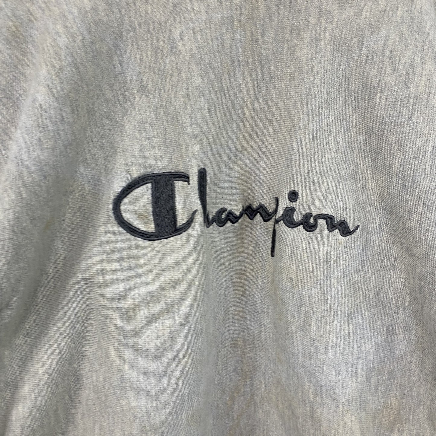 90s　Champion　チャンピオン　リバースウィーブ　スウェット/トレーナー　刺繍タグ　霜降りグレー　XLサイズ