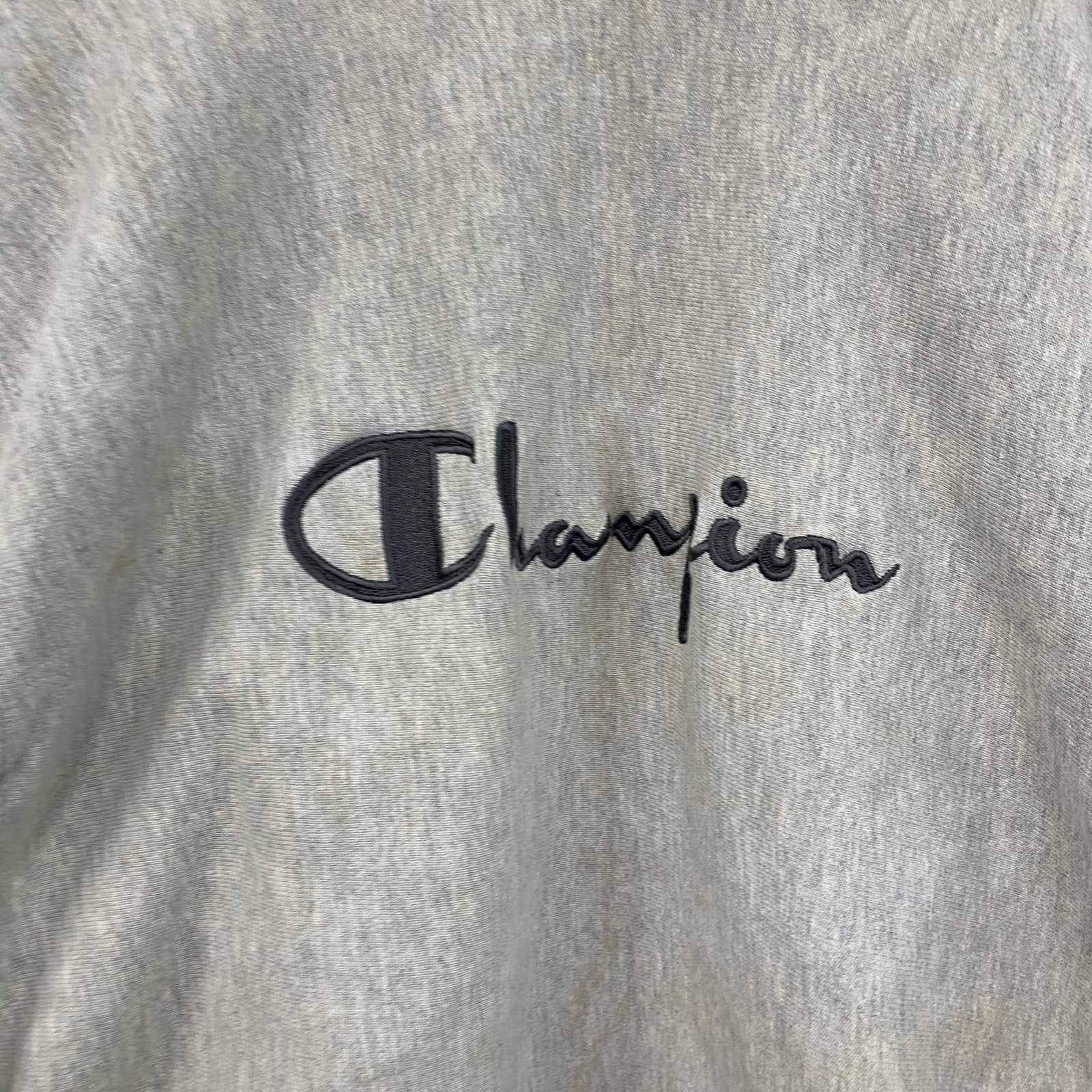 90s　Champion　チャンピオン　リバースウィーブ　スウェット/トレーナー　刺繍タグ　霜降りグレー　XLサイズ