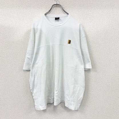 90s　NIKE　ナイキ　NIKE Court　ナイキコート　半袖Tシャツ　スウッシュ　ヴィンテージ　白　ホワイト　2XLサイズ