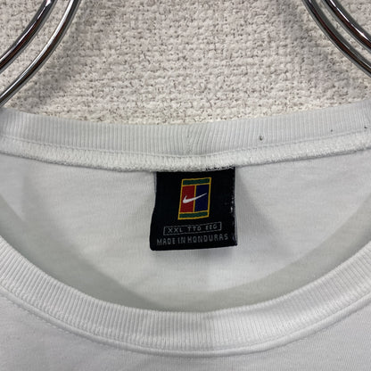 90s　NIKE　ナイキ　NIKE Court　ナイキコート　半袖Tシャツ　スウッシュ　ヴィンテージ　白　ホワイト　2XLサイズ
