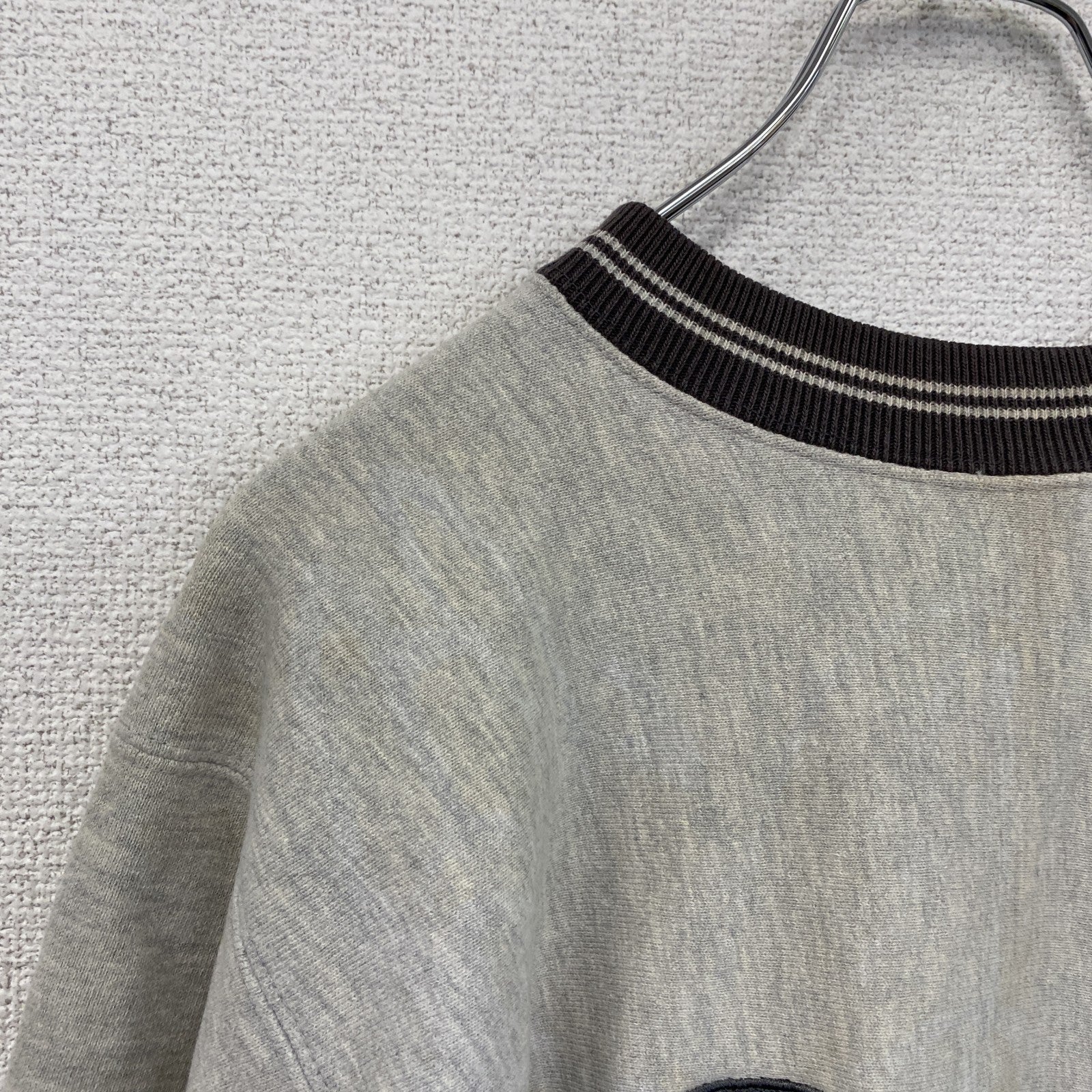 90s　Champion　チャンピオン　リバースウィーブ　スウェット/トレーナー　刺繍タグ　霜降りグレー　XLサイズ