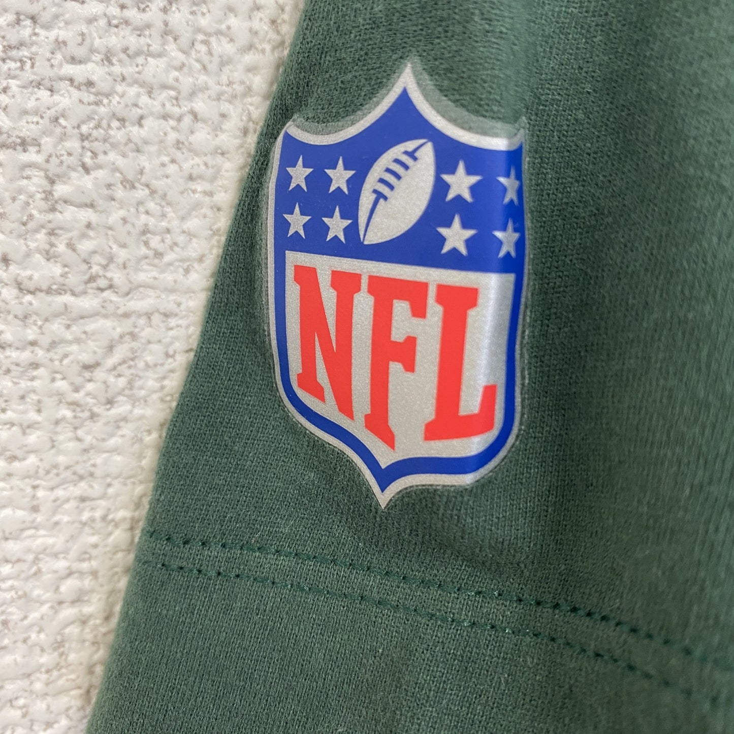 古着 used　NIKE ナイキ　半袖プリントTシャツ　スウッシュマーク　グリーン パッカーズ　アメフト　緑　Lサイズ