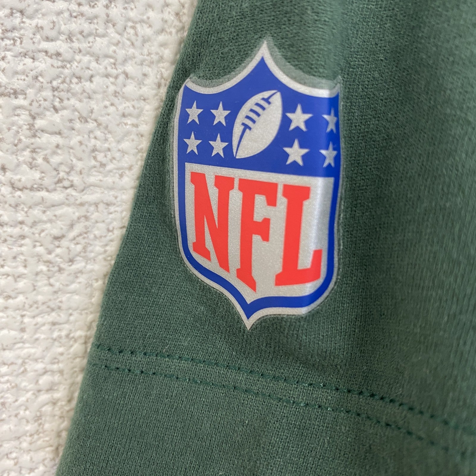 古着 used　NIKE ナイキ　半袖プリントTシャツ　スウッシュマーク　グリーン パッカーズ　アメフト　緑　Lサイズ