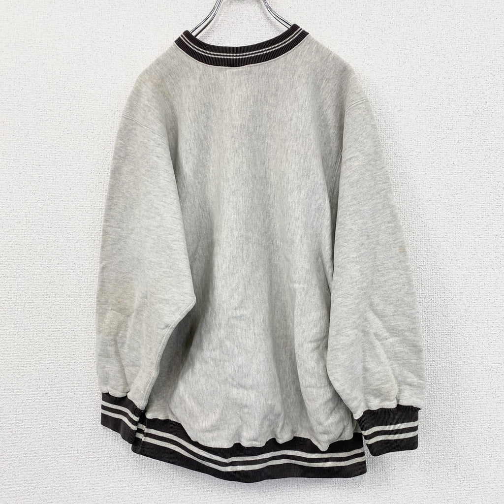 90s　Champion　チャンピオン　リバースウィーブ　スウェット/トレーナー　刺繍タグ　霜降りグレー　XLサイズ