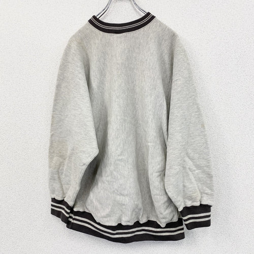 90s　Champion　チャンピオン　リバースウィーブ　スウェット/トレーナー　刺繍タグ　霜降りグレー　XLサイズ