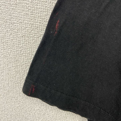 古着 used　NATIONAL OPTION　半袖プリントTシャツ　ドラゴン　龍　レトロ　春夏服　黒　クルーネック　XLサイズ