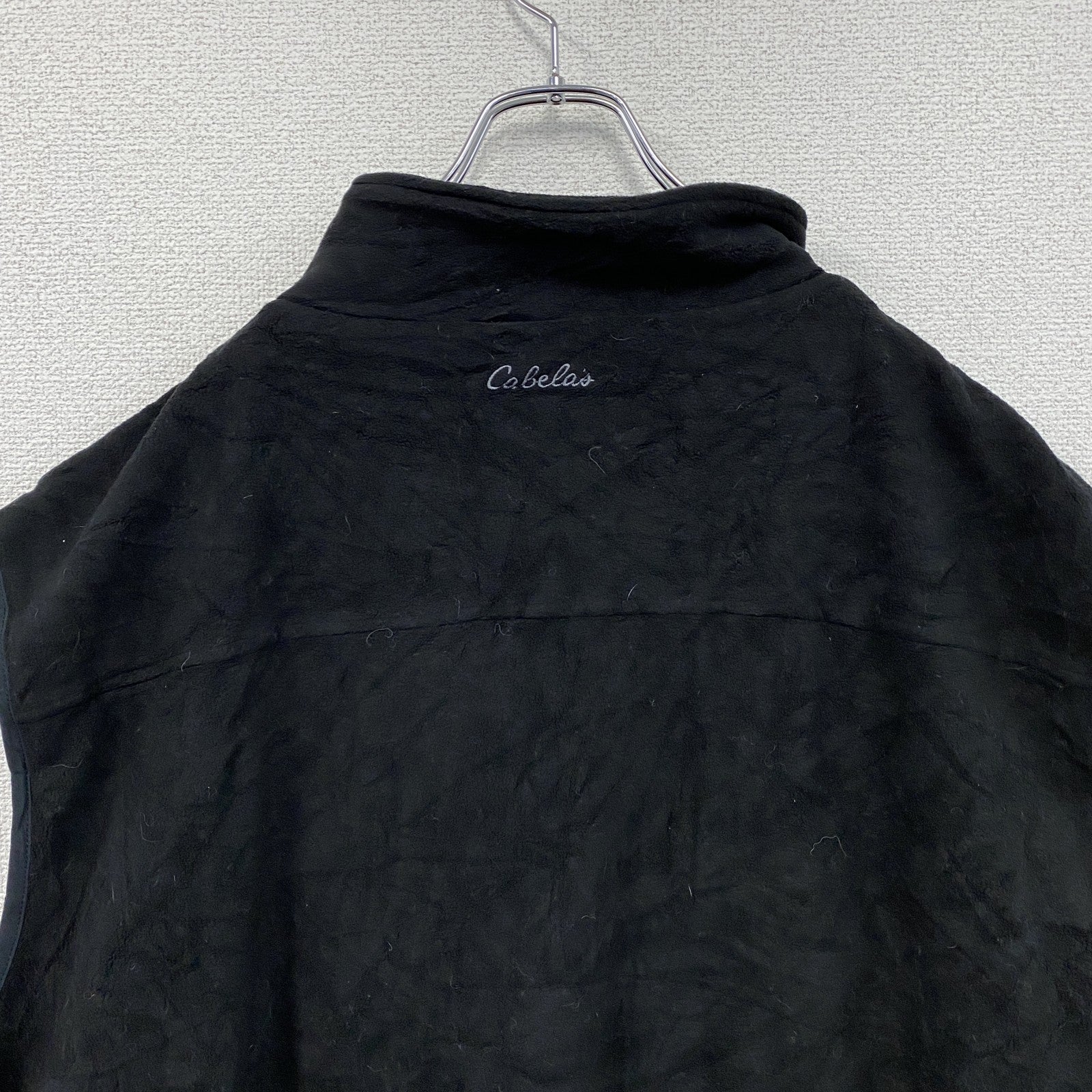 Cabela’ｓ　カベラス　フリースベスト/ボアベスト　無地　黒　ブラック　3XLサイズ