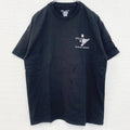 古着 used　champion　チャンピオン　半袖プリントTシャツ　ドメーヌ・セリーヌ　レトロ　ブラック　黒　Mサイズ