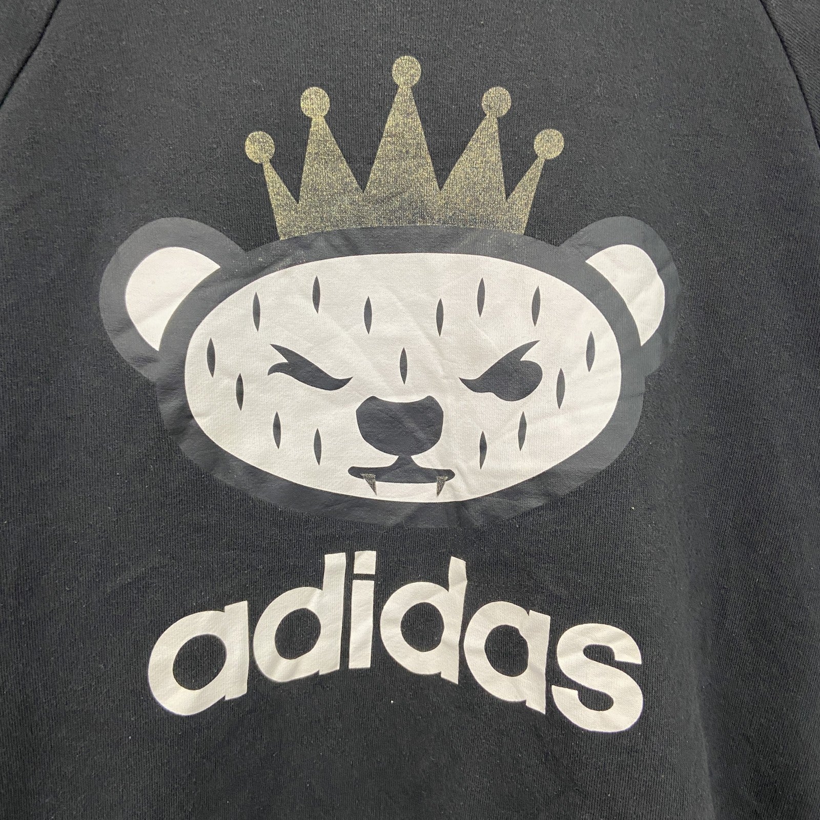 adidas　アディダス　スウェット/トレーナー　黒　Mサイズ