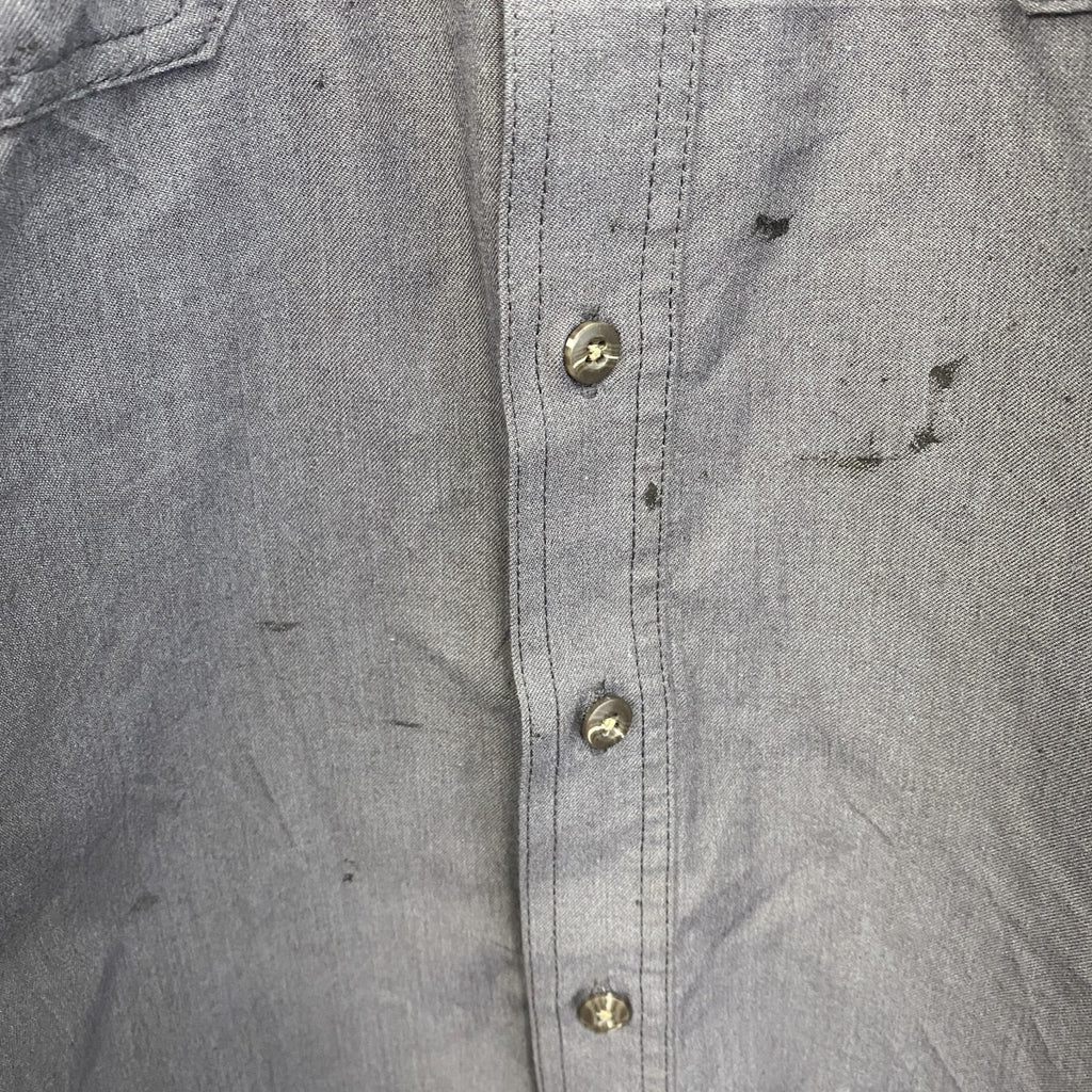 Carhartt　カーハート　長袖ワークシャツ　ボタンダウンシャツ　FR　灰色　グレー　Lサイズ