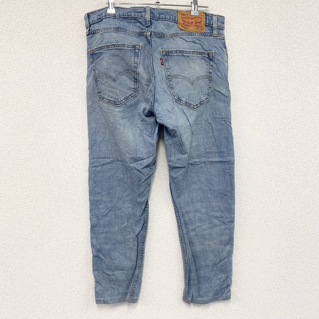 Levi’s　リーバイス　512　デニムパンツ/ジーンズ　ジップフライ　縦落ち　インディゴ　W34サイズ
