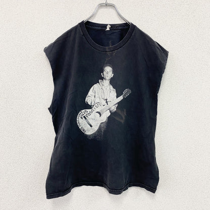 ALSTYLE　アルスタイル　ウディガスリー　タンクトップ/ノースリーブ　シンガーTシャツ　黒　ブラック