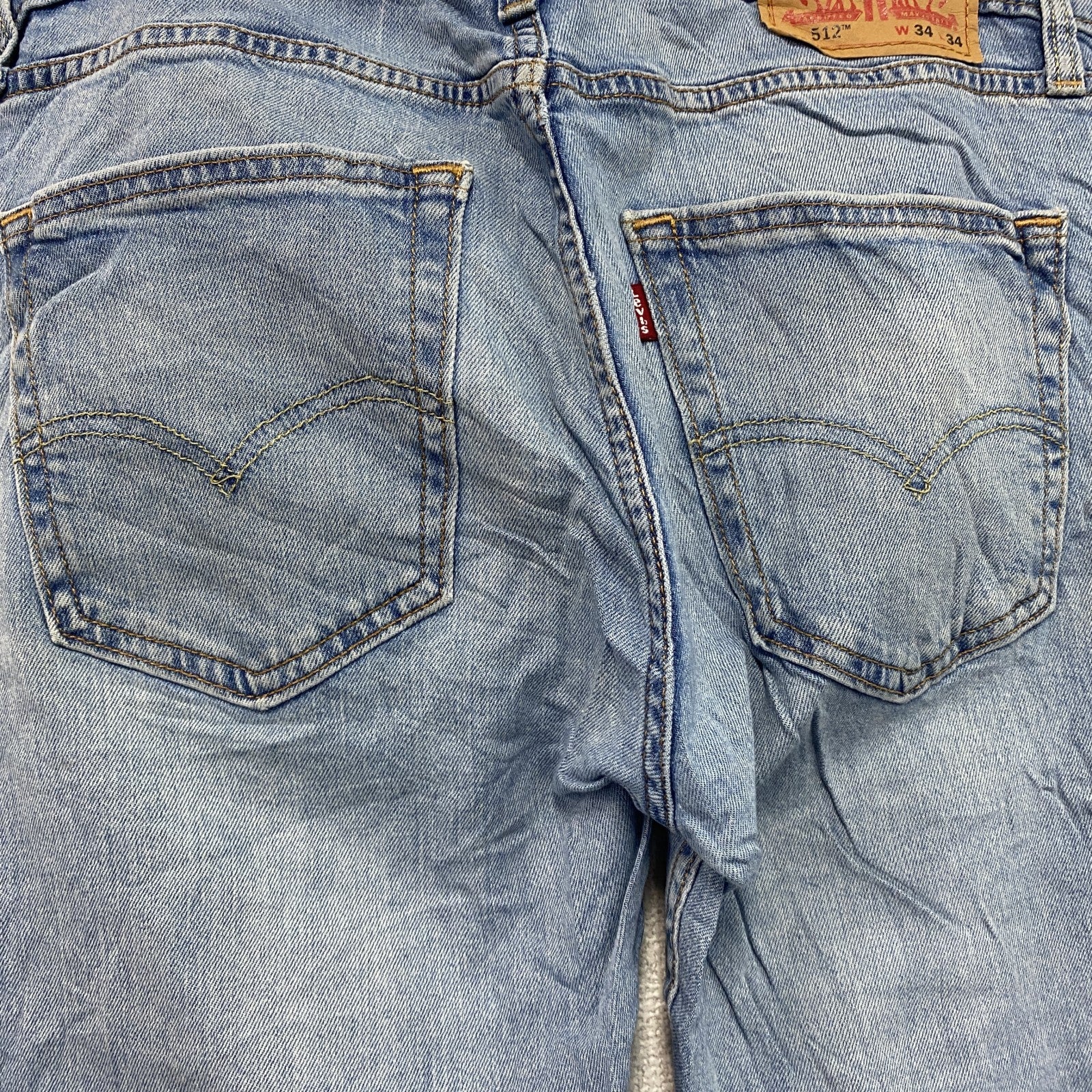 Levi’s　リーバイス　512　デニムパンツ/ジーンズ　ジップフライ　縦落ち　インディゴ　W34サイズ