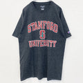 古着 used　champion　チャンピオン　半袖カレッジプリントTシャツ　スタンフォード大学　レトロ　グレー　Lサイズ