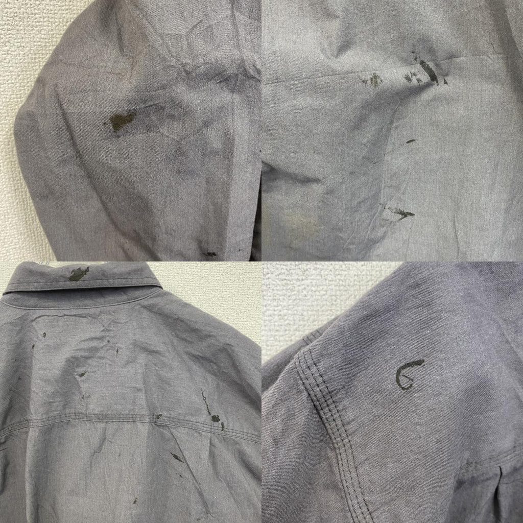 Carhartt　カーハート　長袖ワークシャツ　ボタンダウンシャツ　FR　灰色　グレー　Lサイズ