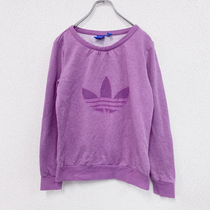 adidas　アディダス　スウェット/トレーナー　トレフォイルロゴ　デカロゴ　ピンク　Lサイズ
