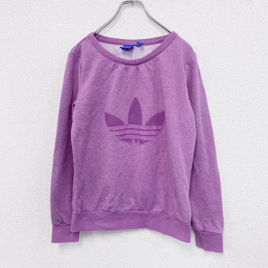 adidas　アディダス　スウェット/トレーナー　トレフォイルロゴ　デカロゴ　ピンク　Lサイズ
