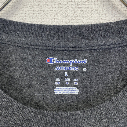 古着 used　champion　チャンピオン　半袖カレッジプリントTシャツ　スタンフォード大学　レトロ　グレー　Lサイズ