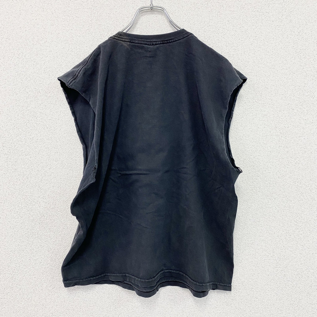 ALSTYLE　アルスタイル　ウディガスリー　タンクトップ/ノースリーブ　シンガーTシャツ　黒　ブラック
