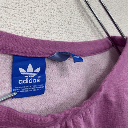 adidas　アディダス　スウェット/トレーナー　トレフォイルロゴ　デカロゴ　ピンク　Lサイズ