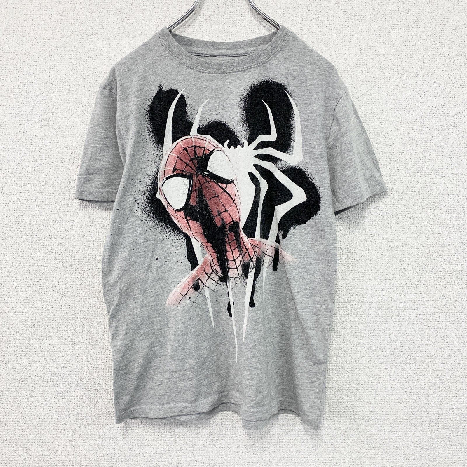 Spider-Man　スパイダーマン　アメイジングスパイダーマン2　半袖キャラクターTシャツ　ムービーT　灰色　グレー　Mサイズ