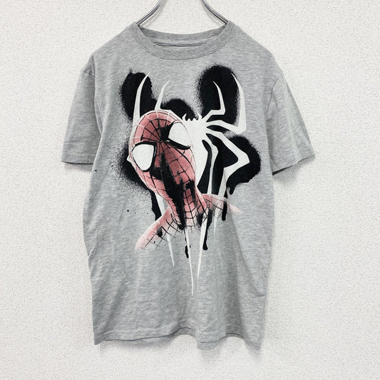 Spider-Man　スパイダーマン　アメイジングスパイダーマン2　半袖キャラクターTシャツ　ムービーT　灰色　グレー　Mサイズ