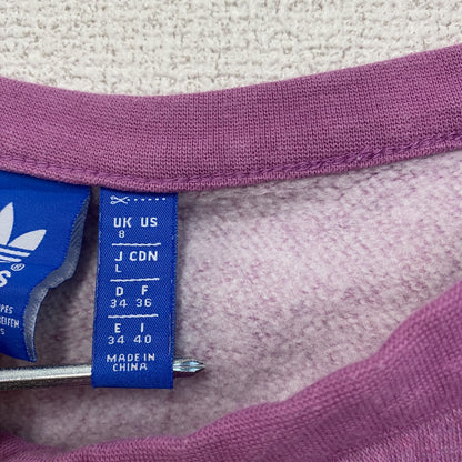 adidas　アディダス　スウェット/トレーナー　トレフォイルロゴ　デカロゴ　ピンク　Lサイズ