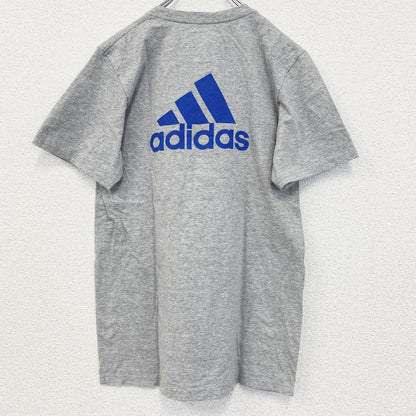 古着 used　adidas　アディダス　半袖カレッジプリントTシャツ　リン大学　BROTHER　レトロ　グレー　Sサイズ