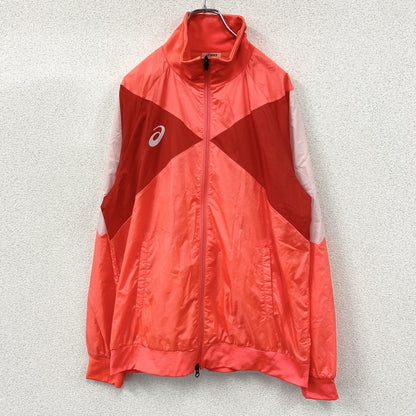 asics　アシックス　ウインドブレーカー　STAFF　オレンジ　2XLサイズ