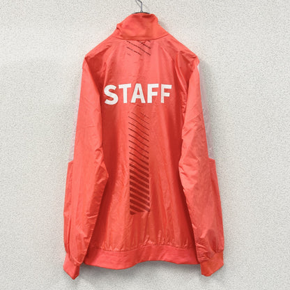 asics　アシックス　ウインドブレーカー　STAFF　オレンジ　2XLサイズ