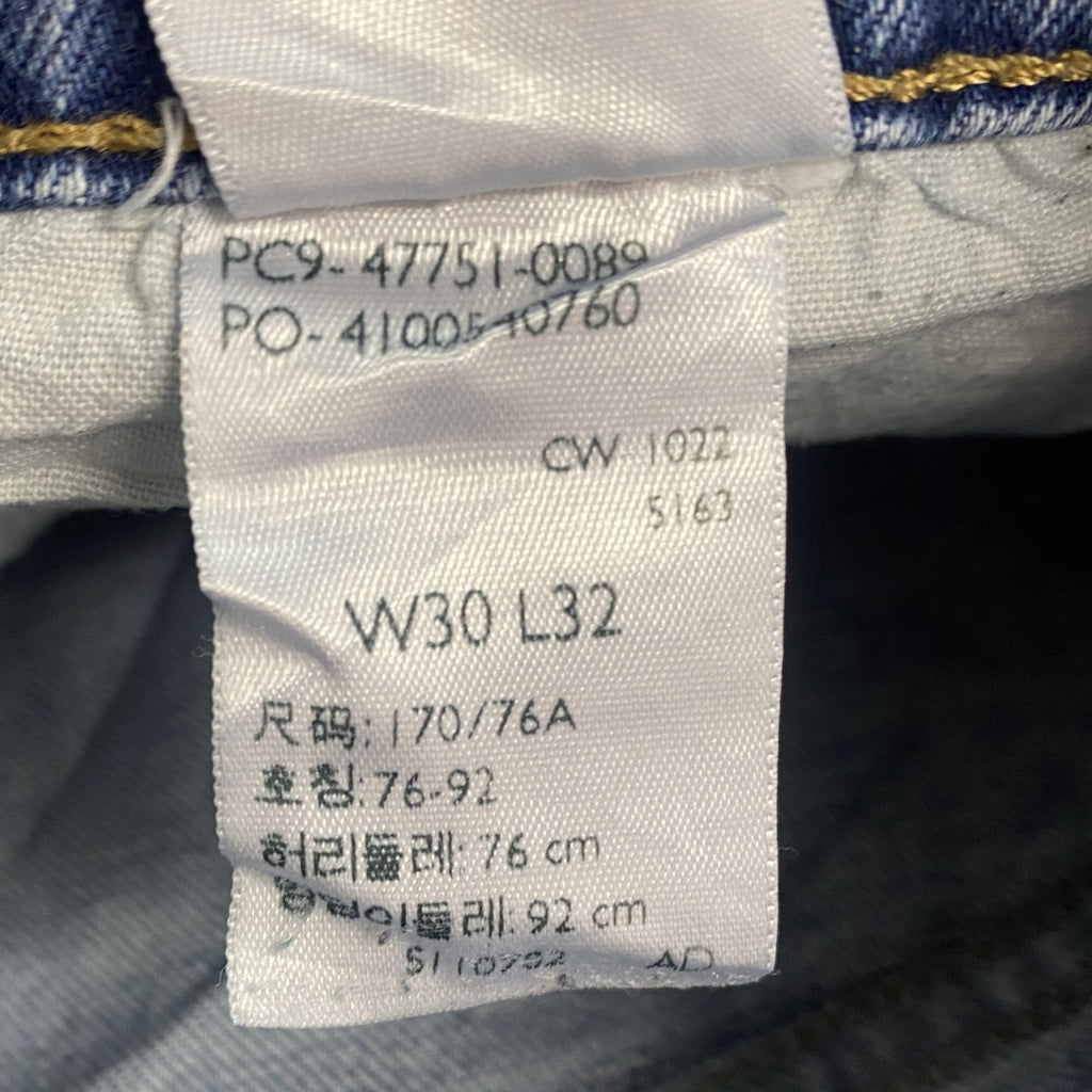 Levi’s　リーバイス　デニムパンツ/ジーンズ　ジップフライ　縦落ち　インディゴ　W30サイズ