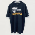古着 used　NIKE　ナイキ　半袖プリントTシャツ　FROM　CONCRETE　TO　HARDWOOD　ブラック　黒　Mサイズ
