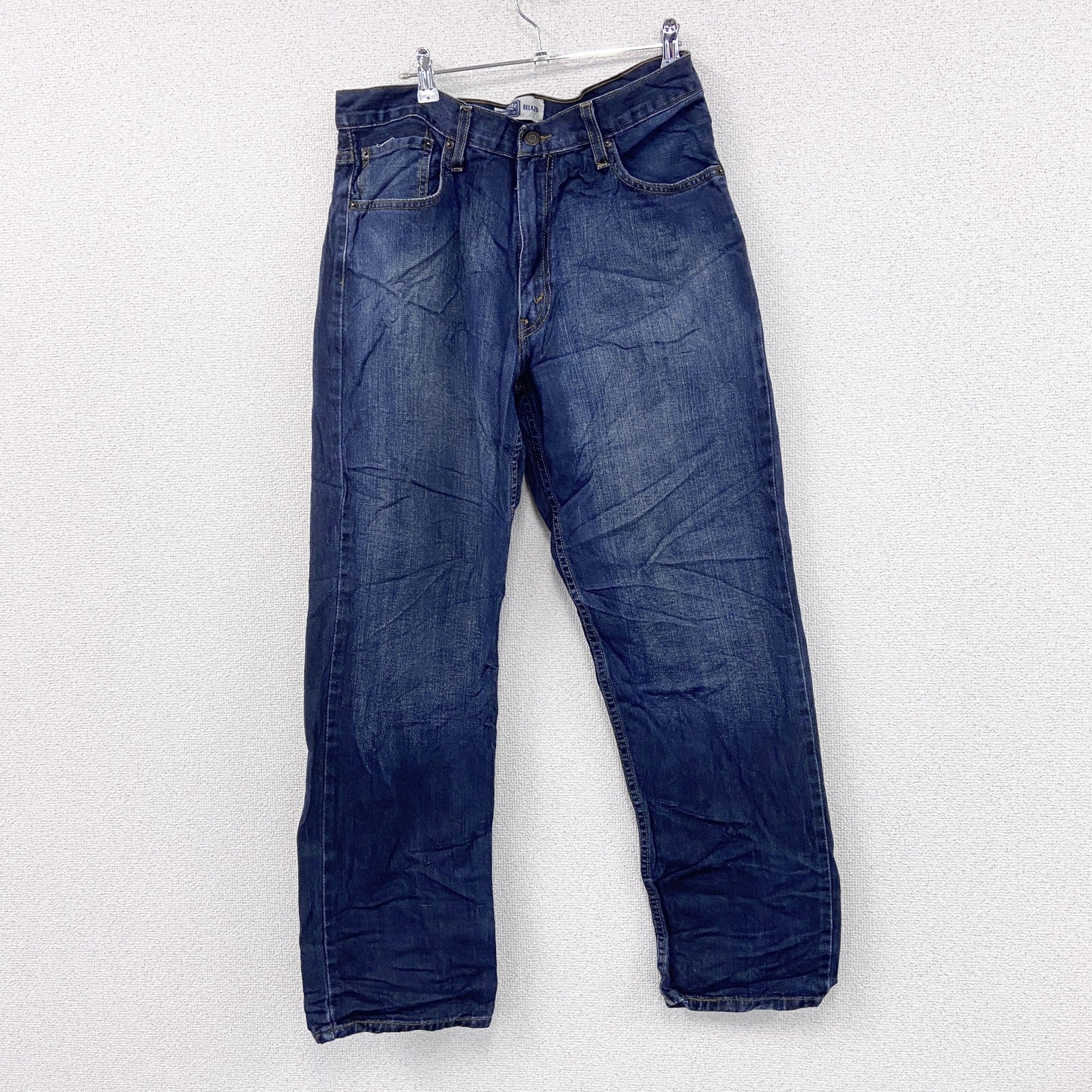 SIGNATURE　Levi’ｓ　リーバイス　デニムパンツ/ジーンズ　縦落ち　ジップフライ　インディゴ　W34