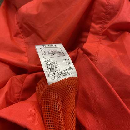 asics　アシックス　ウインドブレーカー　STAFF　オレンジ　2XLサイズ