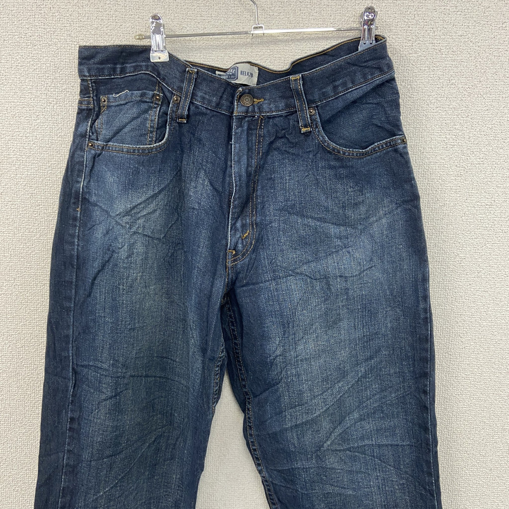 SIGNATURE　Levi’ｓ　リーバイス　デニムパンツ/ジーンズ　縦落ち　ジップフライ　インディゴ　W34