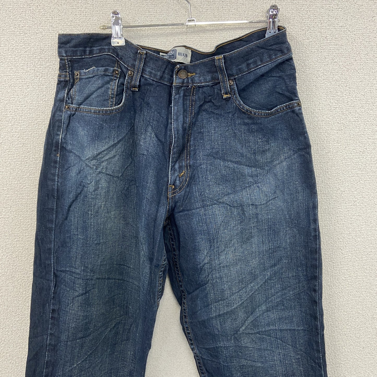SIGNATURE　Levi’ｓ　リーバイス　デニムパンツ/ジーンズ　縦落ち　ジップフライ　インディゴ　W34