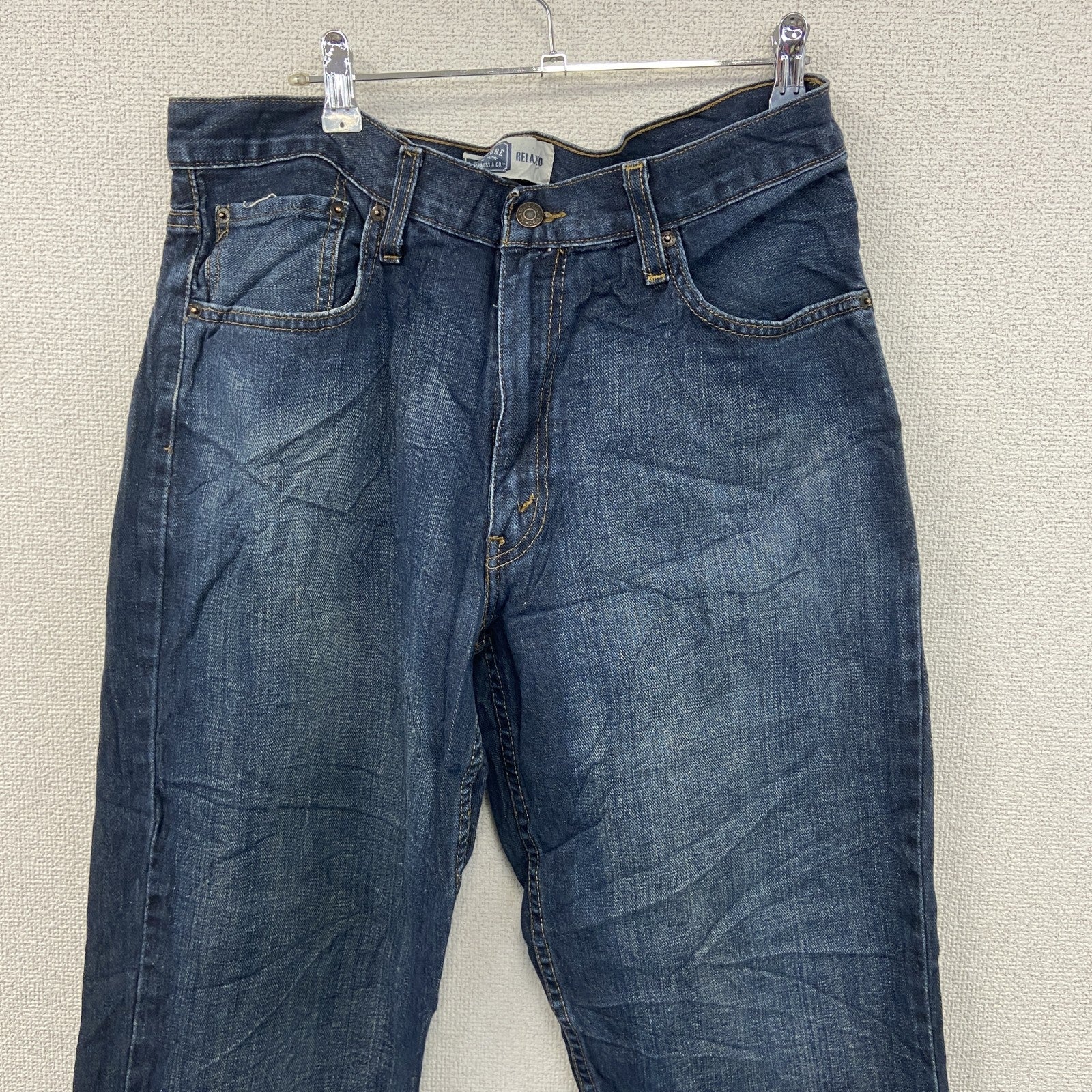 SIGNATURE　Levi’ｓ　リーバイス　デニムパンツ/ジーンズ　縦落ち　ジップフライ　インディゴ　W34