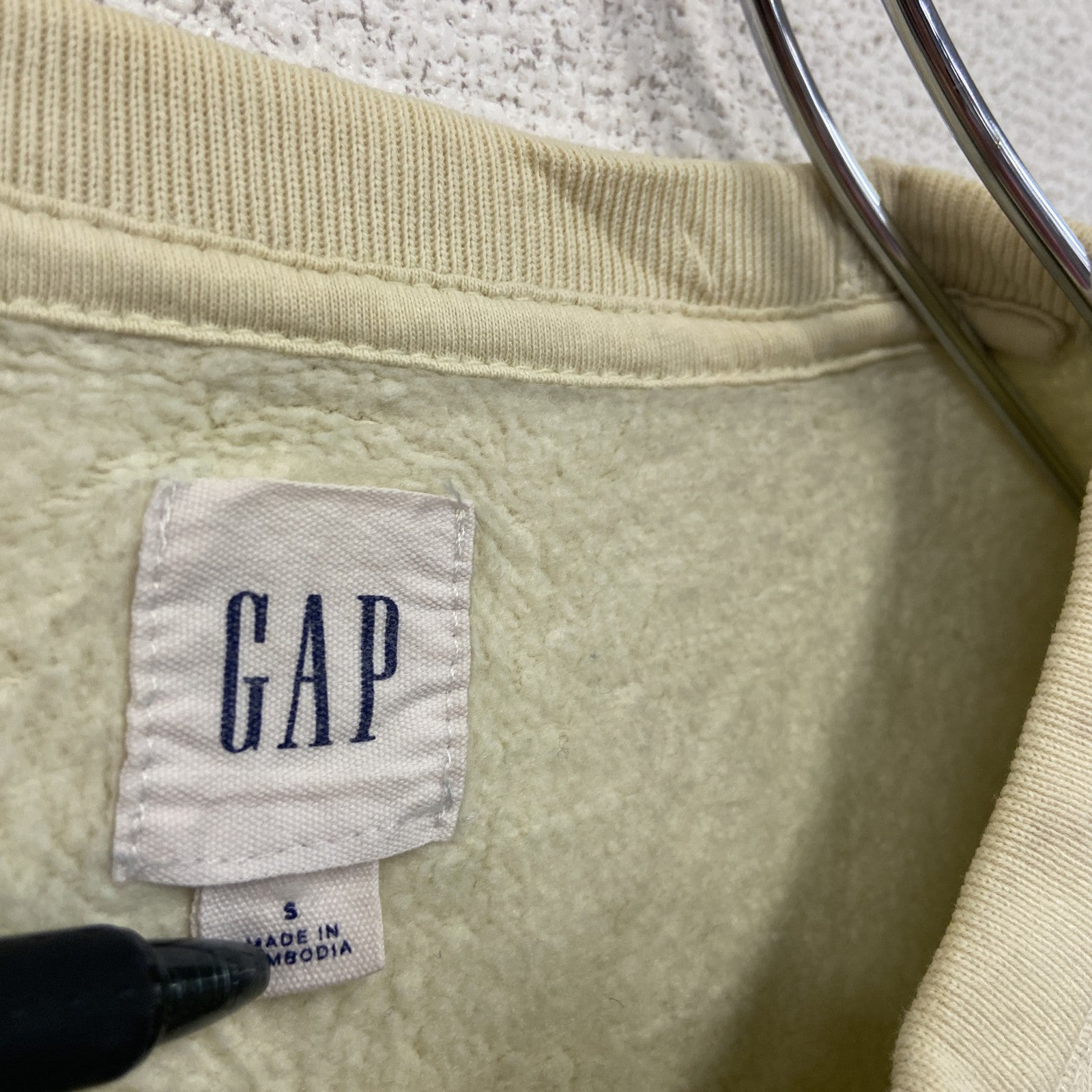 GAP　ギャップ　スウェット/トレーナー　クリーム色　Sサイズ　