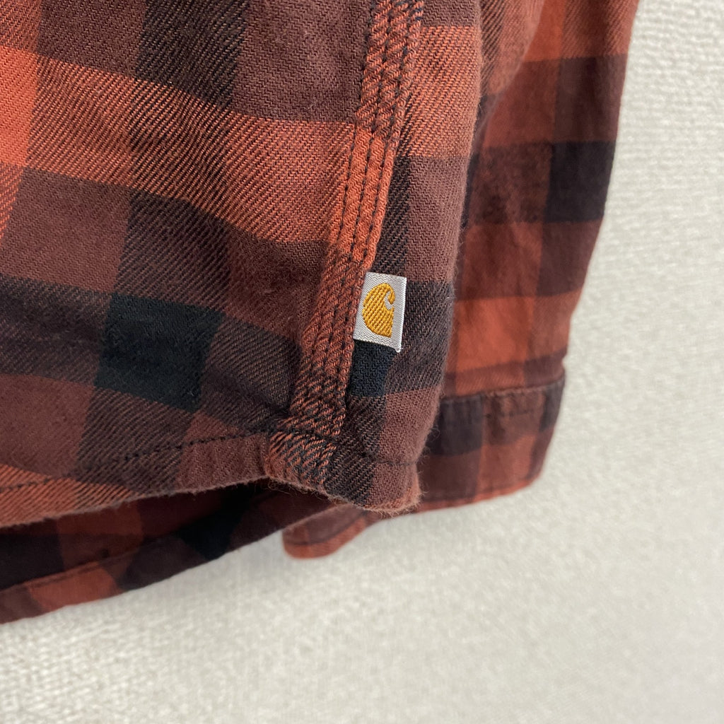 Carhartt　カーハート　長袖ネルシャツ　バッファローチェック　赤　レッド　XL(16/18)サイズ