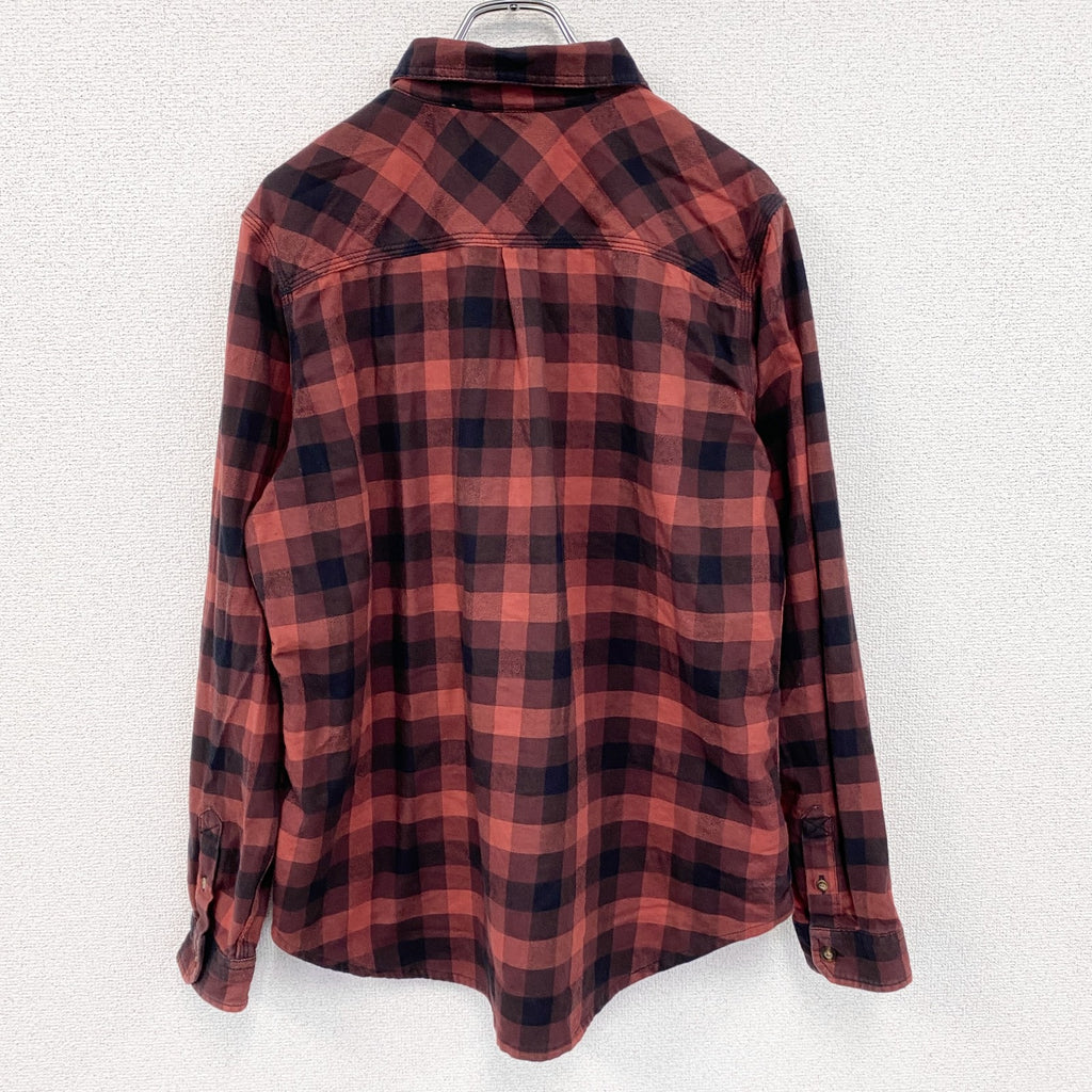 Carhartt　カーハート　長袖ネルシャツ　バッファローチェック　赤　レッド　XL(16/18)サイズ