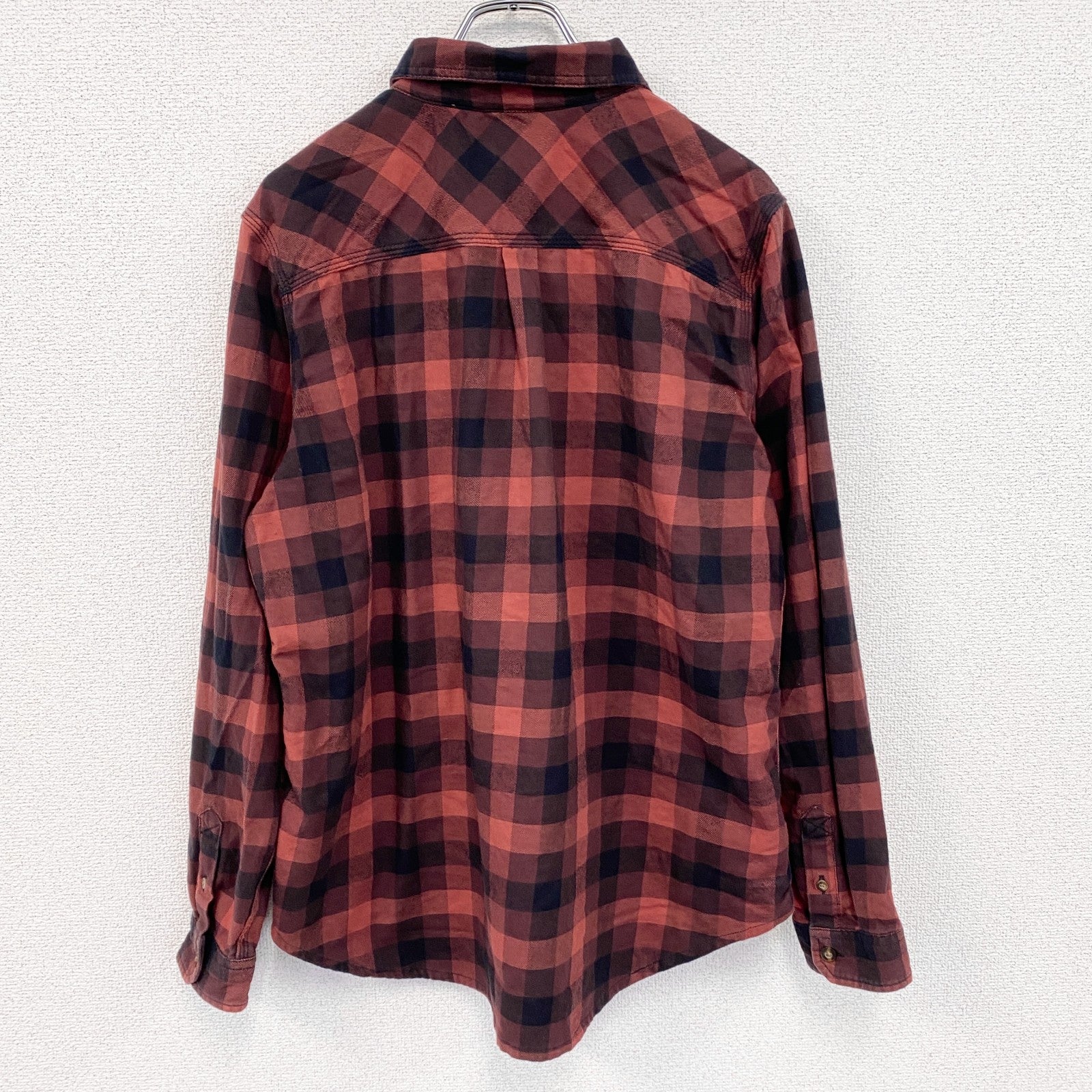 Carhartt　カーハート　長袖ネルシャツ　バッファローチェック　赤　レッド　XL(16/18)サイズ