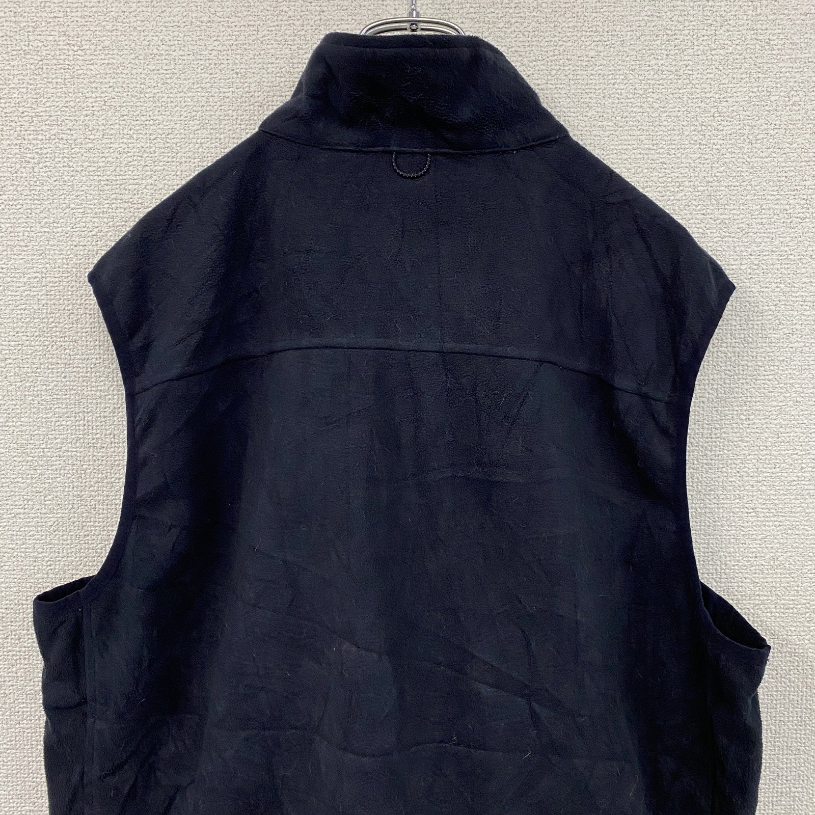 LAND’S END　ランズエンド　フルジップフリースベスト　紺　ネイビー　Lサイズ