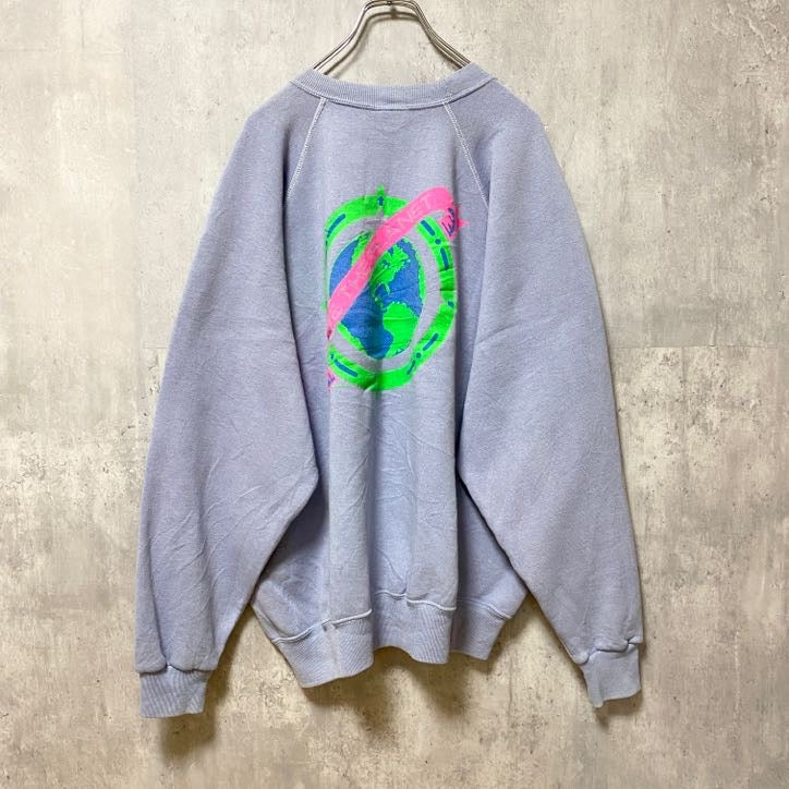 古着 used　90s　USA製　HardRock CAFE　ハードロックカフェ　長袖プリントスウェット　トレーナー　2XLサイズ