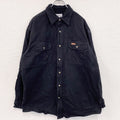 Carhartt　カーハート　長袖ワークシャツ　モールスキンシャツ　黒　ブラック　XLサイズ