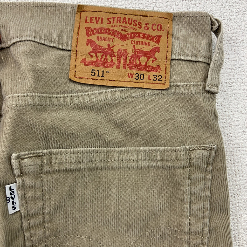 Levi's　リーバイス　511　コーデュロイパンツ　ジップフライ　ベージュ　W30サイズ