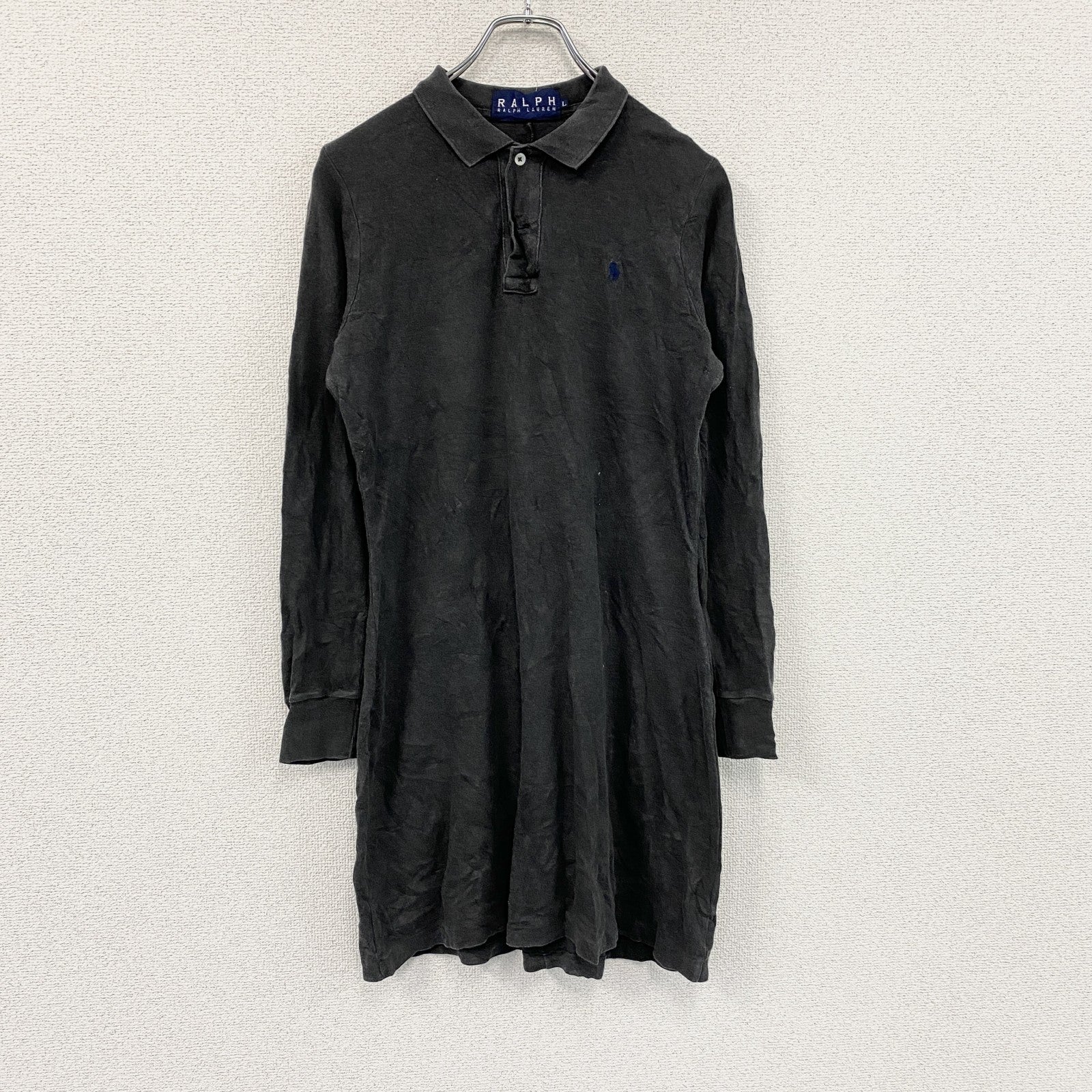 Ralph Lauren　ラルフローレン　ポロワンピース　フェード　黒　ブラック　Lサイズ