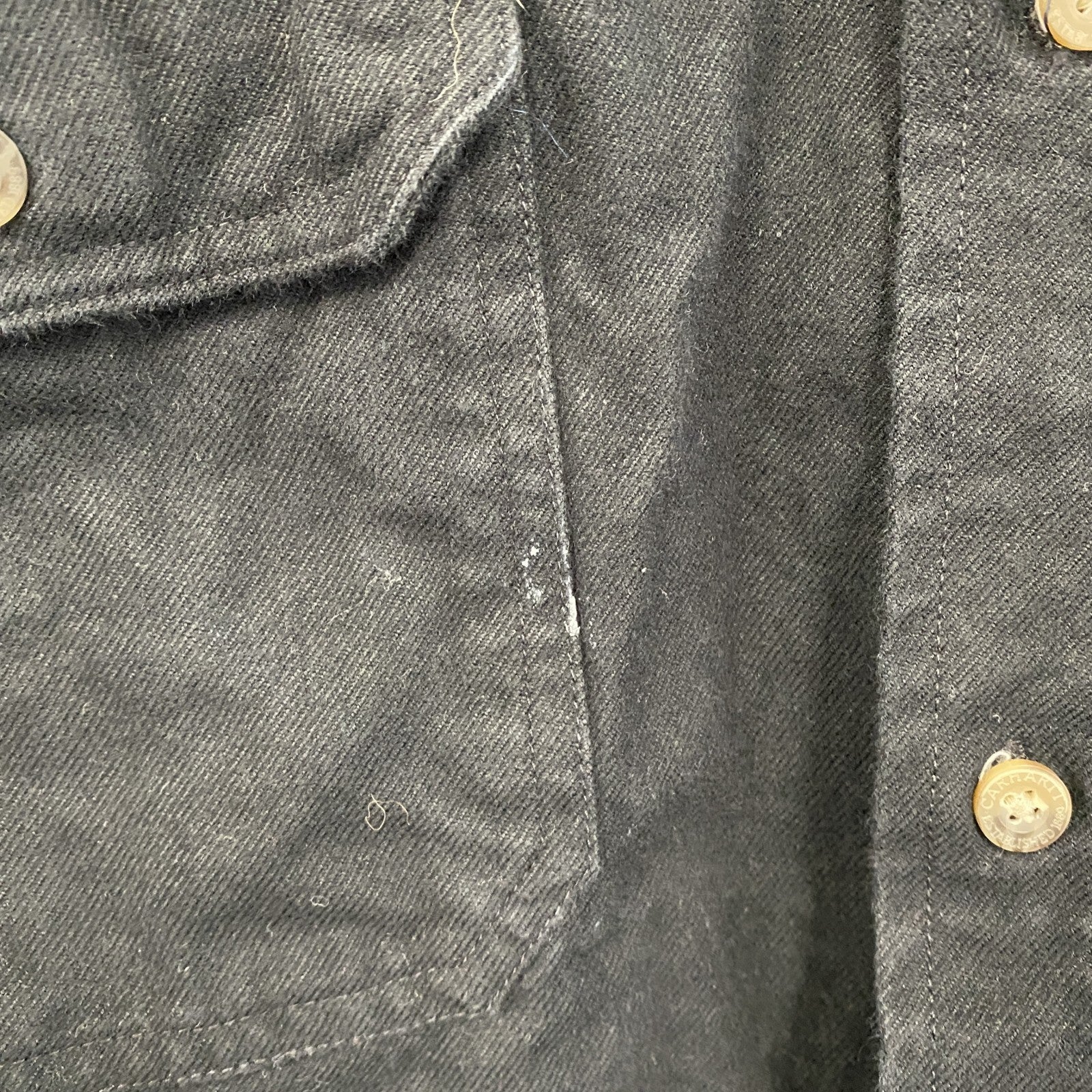 Carhartt　カーハート　長袖ワークシャツ　モールスキンシャツ　黒　ブラック　XLサイズ