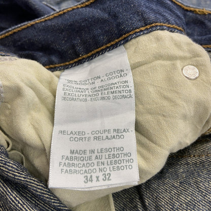 SIGNATURE　Levi’ｓ　リーバイス　デニムパンツ/ジーンズ　縦落ち　ジップフライ　インディゴ　W34