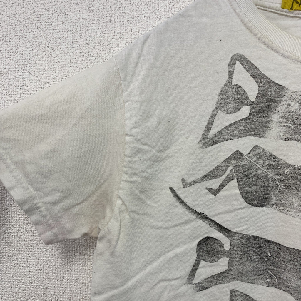 MANIBAN　半袖プリントTシャツ　人物T　白　ホワイト