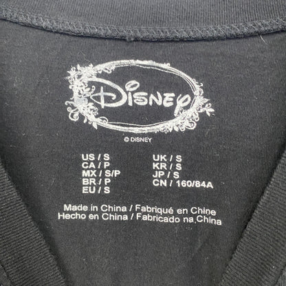 古着 used　Disney　ディズニー　半袖プリントTシャツ　ミッキーマウス　Mickey Mouse　ブラック　黒　Sサイズ